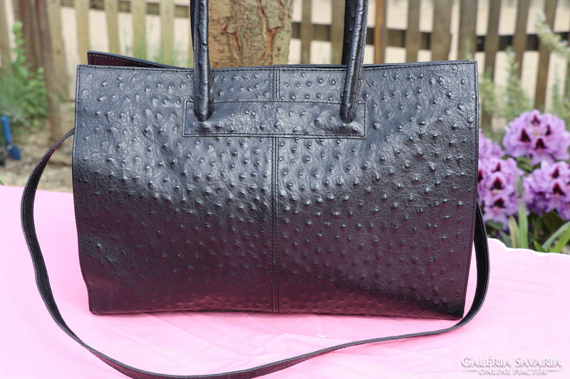 Ostrich leather bag