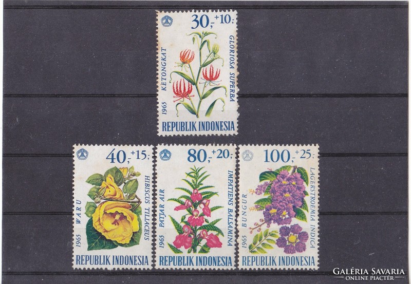 Indonesia half-postage stamps full set 1965