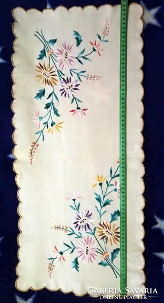 Needlework, embroidered, floral pattern