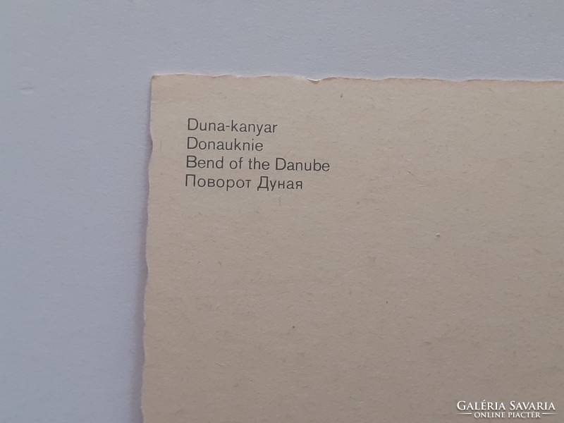 Retro képeslap Duna-kanyar régi fotó levelezőlap