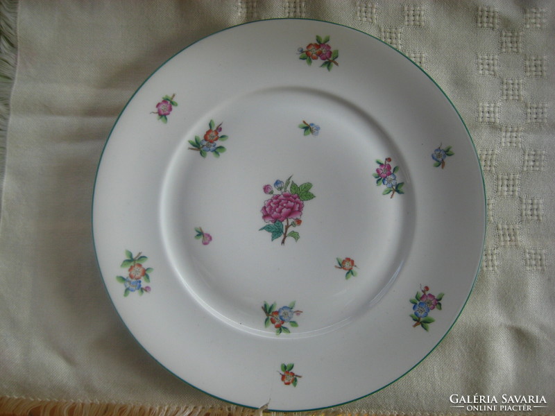 Herend Eton pattern 1943 flat plate 26 cm, a small dent on the rim