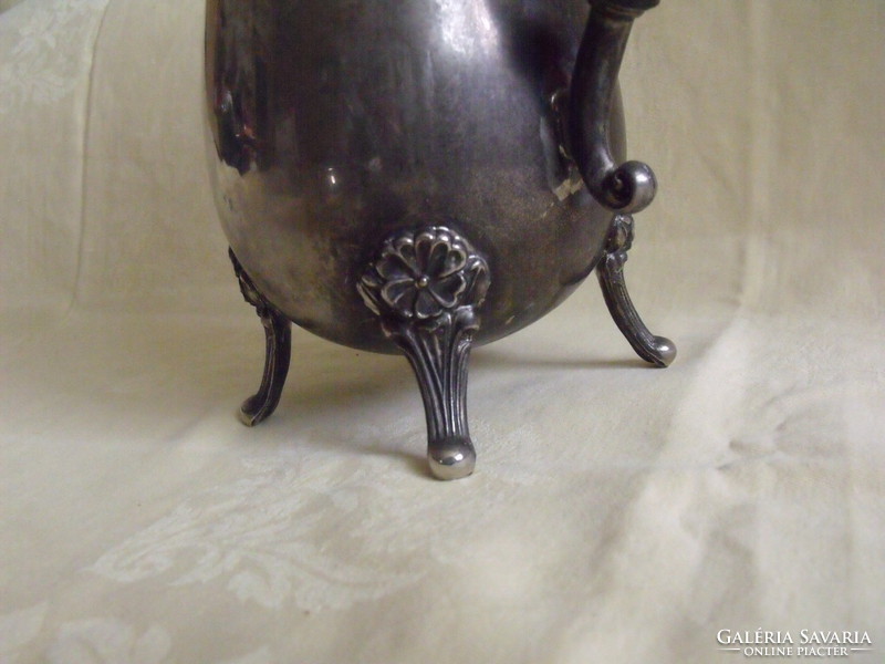 Baroque style old metal coffee pot milk pouring sugar holder