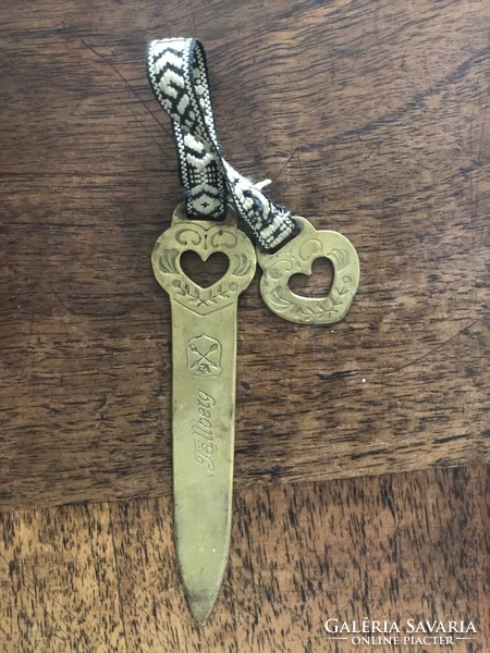Heart of copper bookmark