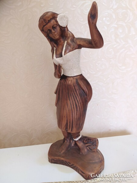 Treasure craft: hula girl, art deco ceramic marked, 28 cm