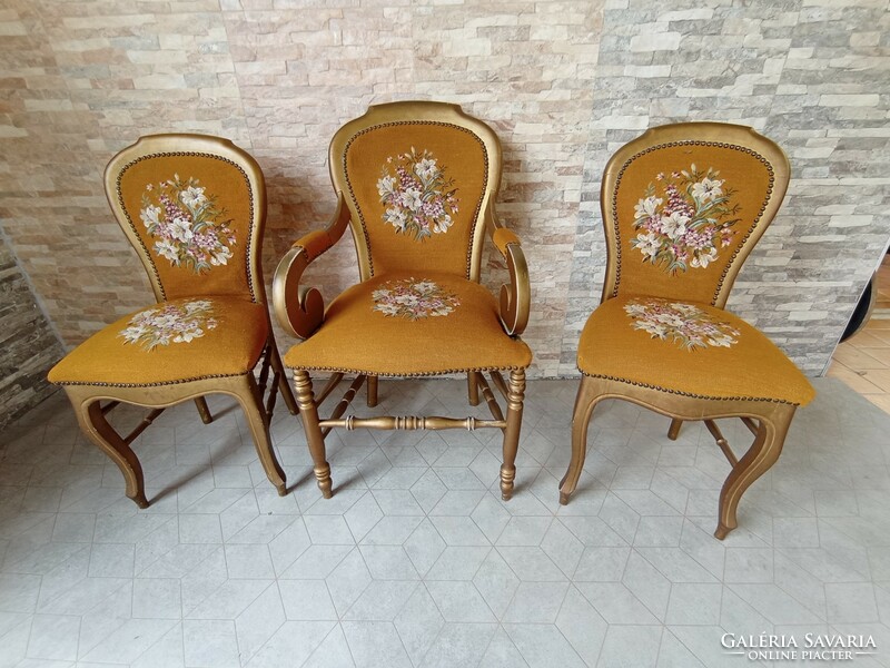 Neobarokk goblein-es székek