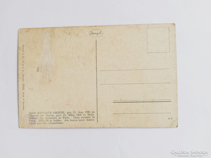 Stengel art sheet, collection 151.