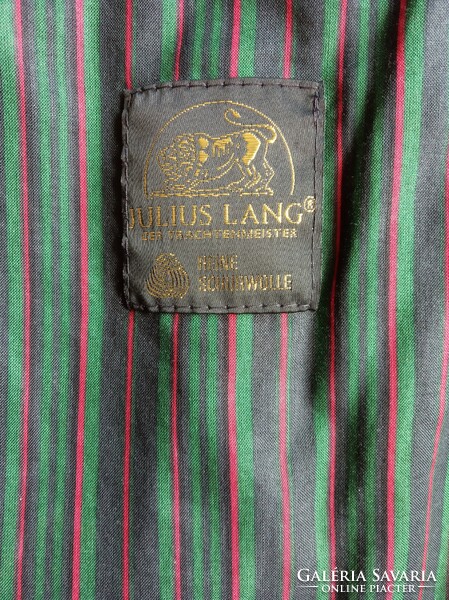 Julius Lang, férfi gyapjú-szövet kabát