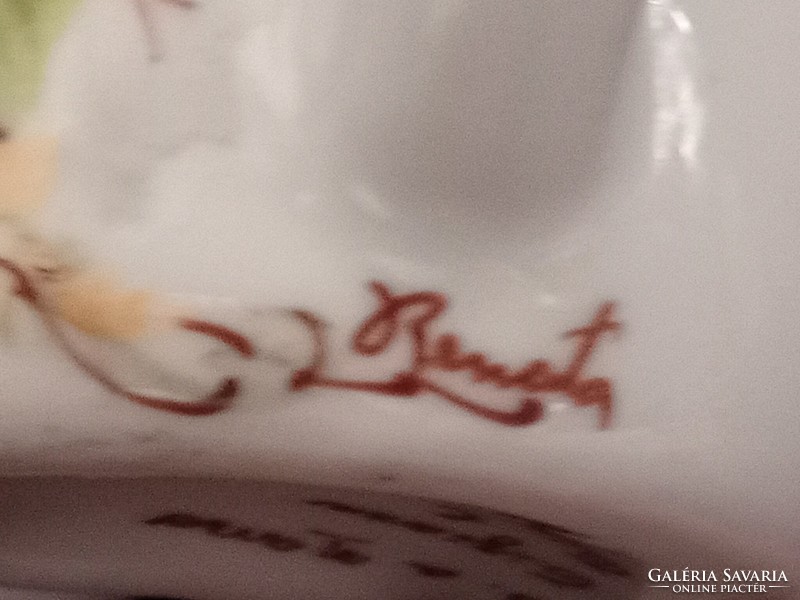 Meseszép kézi festésű porcelán elefánt váza
