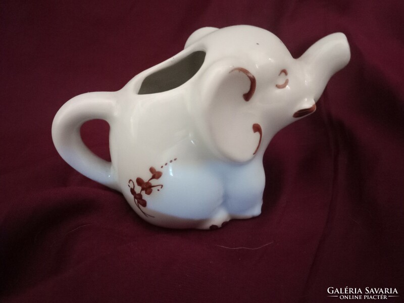Fabulous hand-painted porcelain elephant vase