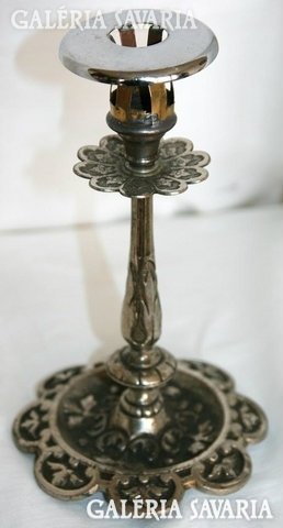 Antique nickel-plated iron geschützt (protected) candlestick