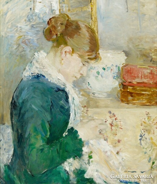 Berthe Morisot - Varrás - vászon reprint vakrámán