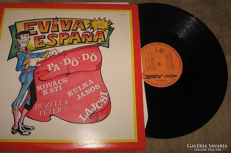 Sample Eviva espana / pa-dö-dö, János Kulka, Kati Kovács, 1992 vinyl record