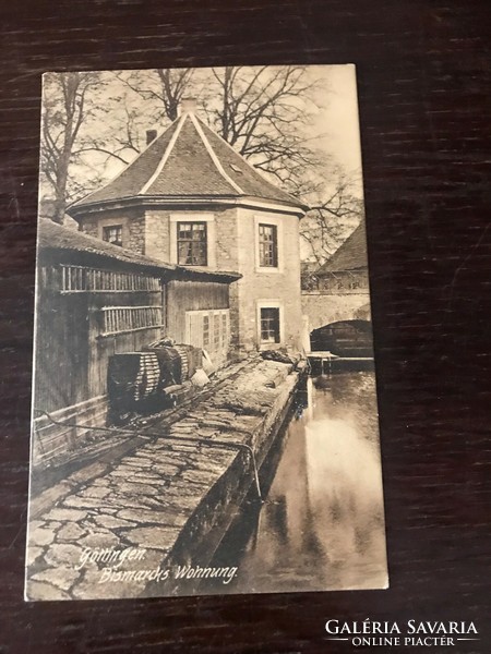 Göttingen: bismarcks wohnung. Black and white postcard.Dr.Trenker co.Leipzig 1908.Publish.Postal clean