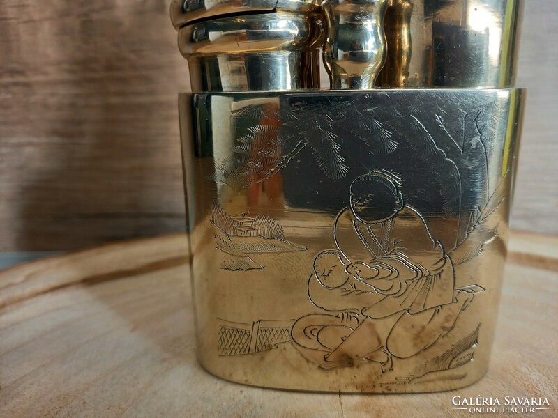 Kínai vízipipa.Rézötvözett c1920