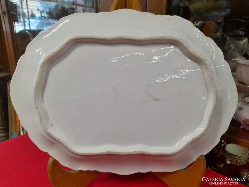 Antique alt wien Art Nouveau hand-painted porcelain tray, serving.34 Cm.