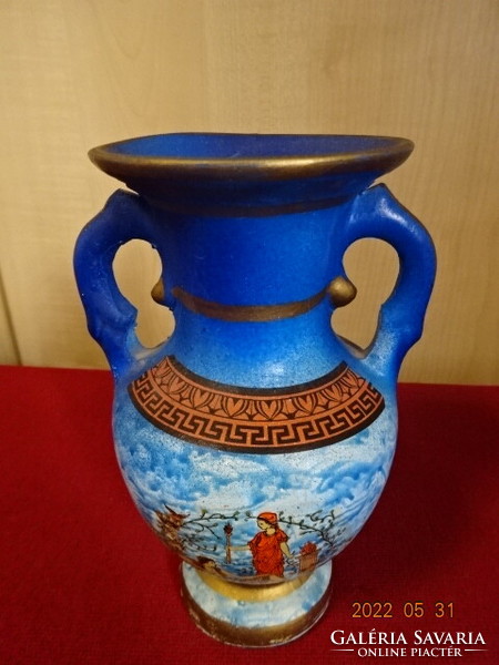 Greek terracotta vase, height 17.5 cm. He has! Jókai.