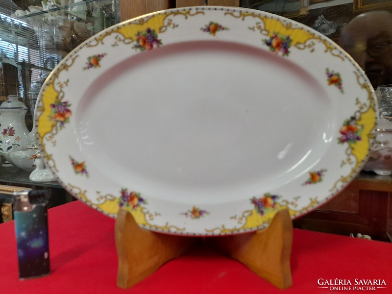 Epiag viktoria, schmidt & co 1945-1958 hand-painted serving bowl.30 Cm.