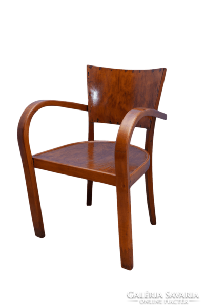 Art deco karfás szék
