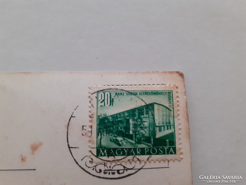 Régi képeslap 1958 Balaton Tihany fotó levelezőlap