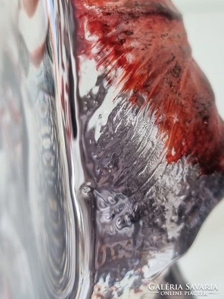 Mats jonasson (maleras) Swedish designer custom crystal sculpture-rare, collectible glass work (15 cm)