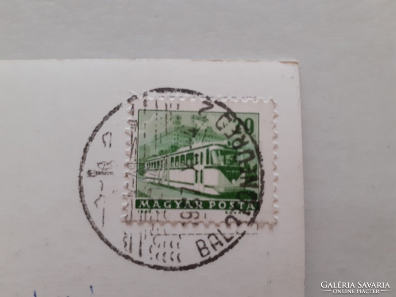 Régi képeslap 1967 Balatonfüred Baricskai Halászcsárda fotó levelezőlap