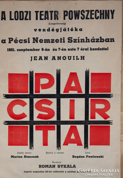Pécs National Theater poster 1969