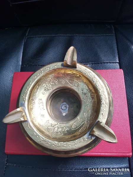 Saga copper ashtray-art ornate