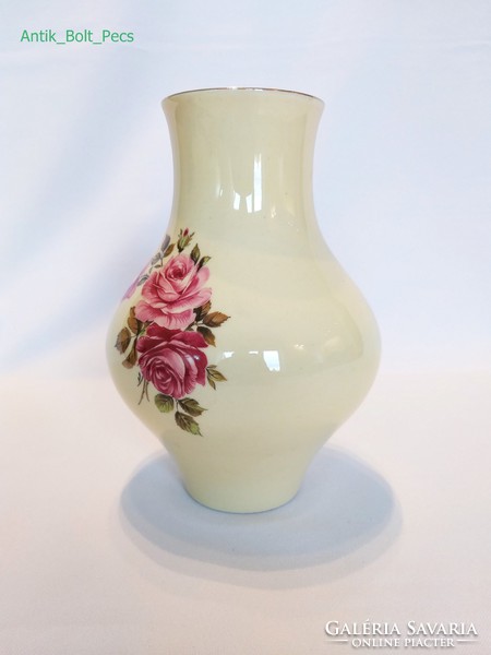 Zsolnay 17cm. Pink rose vase
