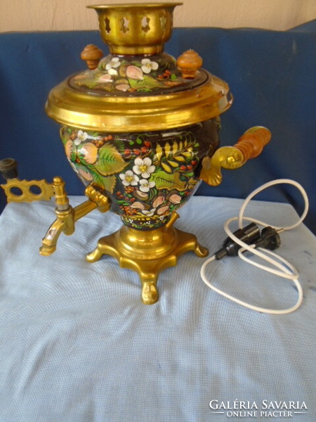 Rare and unique hand-painted samovar