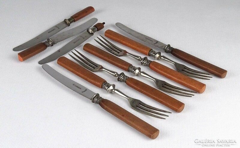 1J151 old solingen silver plated cutlery set
