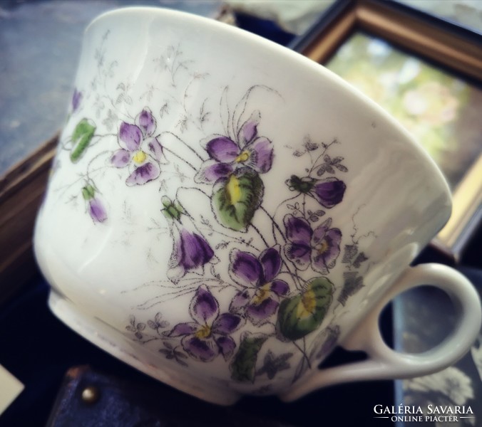 Antique violet cup