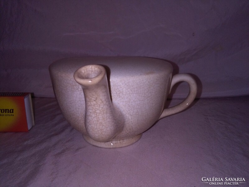 Antique faience sickle cup 