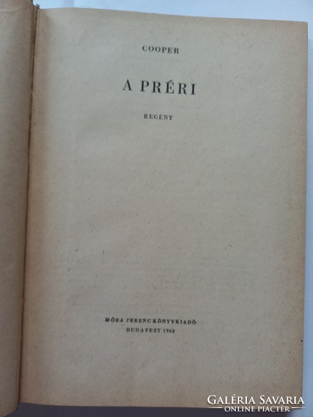 J. F. Cooper: A préri, Bőrharisnya, 1963., 1962.