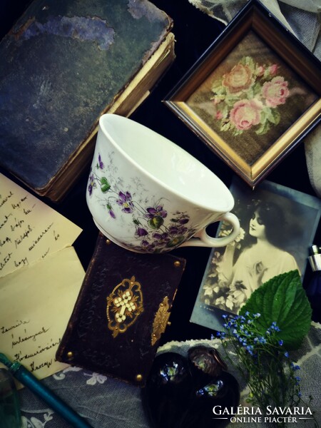 Antique violet cup
