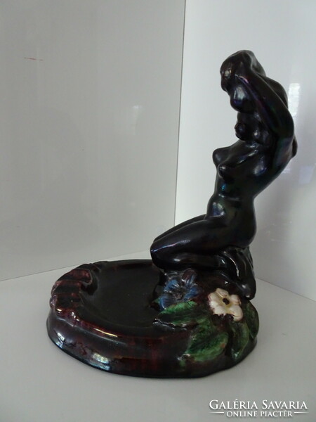 Beautiful flawless ceramic nude ashtray.
