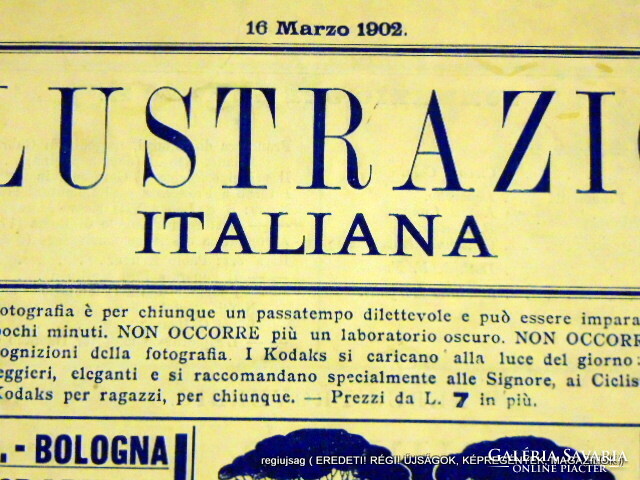 1902 március 16  /  L'ILLUSTRAZIONE ITALIA  /  regiujsag (EREDETI Külföldi újságok) Szs.:  12093
