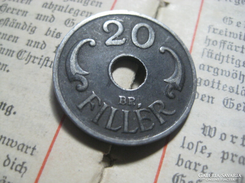 20 Fillér  1941   21 mm