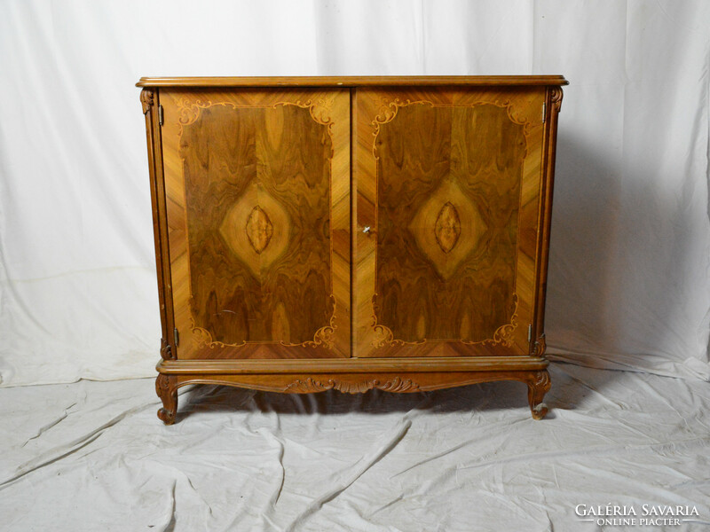 Antique neo-baroque marquetry stall