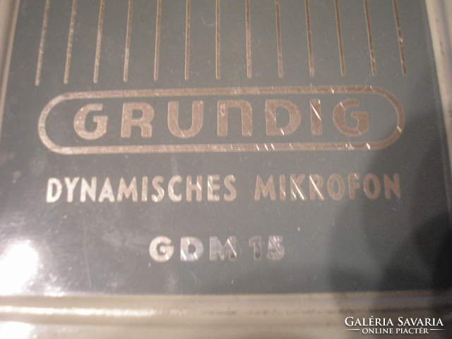 N7 N9 Grundig mikrofon antik Letalpalható 1958-as  Dynamisches  GDM 15 eredeti dobozában ritkaság
