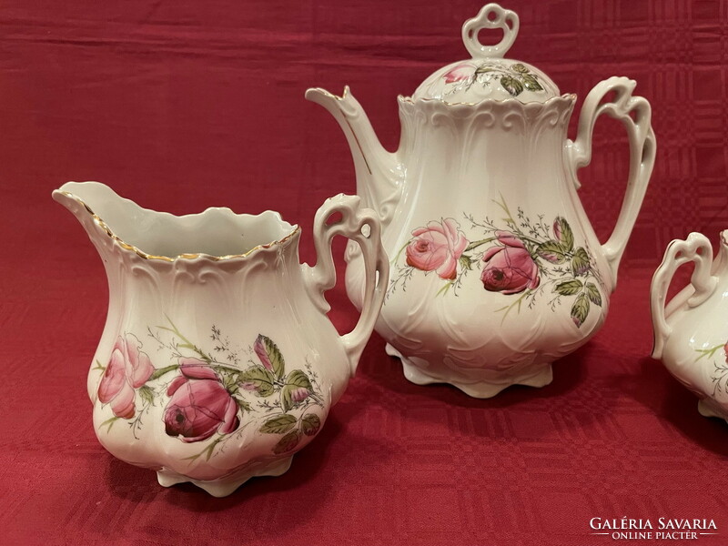 Old set of 3 Art Nouveau teas