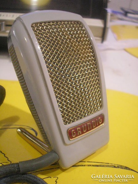 N7 N9 Grundig mikrofon antik Letalpalható 1958-as  Dynamisches  GDM 15 eredeti dobozában ritkaság