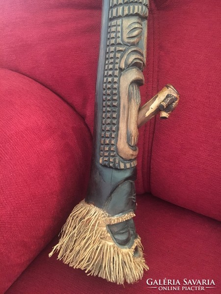 African pipe, wooden ornament, the beard is the root of the tree - 47 cm