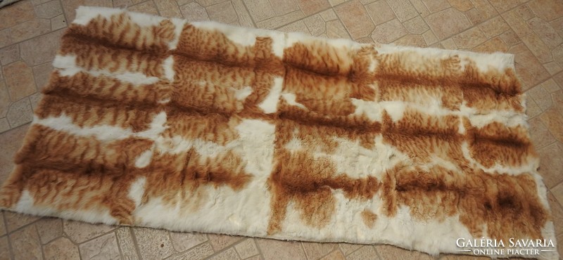 Eredeti vörös macskaszőr  prém bunda takaró / terítő