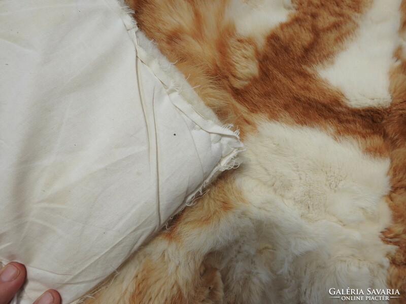 Original red cat fur fur blanket / tablecloth