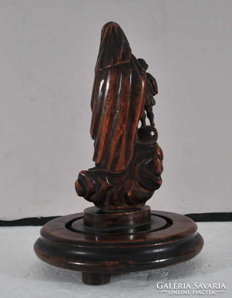 Baroque wooden statue of the Madonna with the child Jesus, 18th century