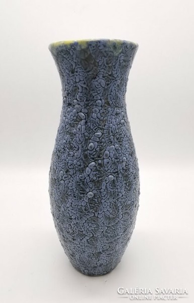 Retro vase, Hungarian handicraft ceramics, 28.5 cm