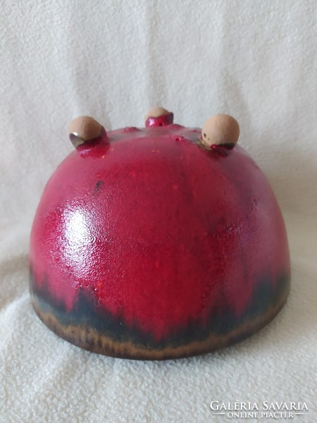 Craftsman ceramic pot, rarer, larger size, flawless, 21 cm
