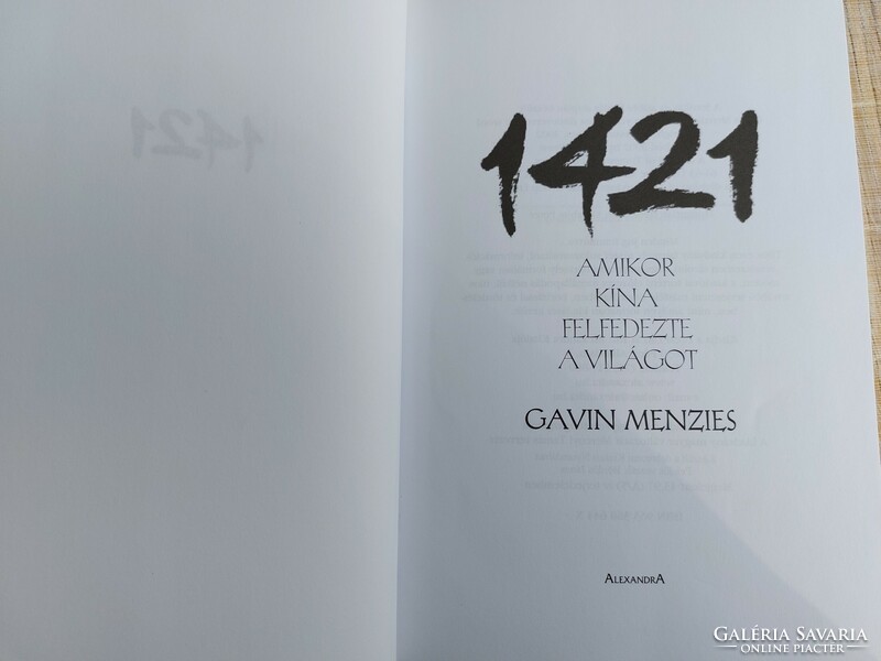 Gavin menzies:1421. HUF 1,500