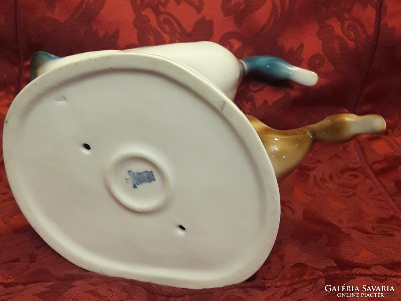 Zsolnay porcelán kacsa pár (L2560)
