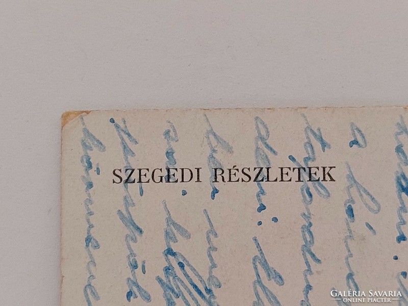 Régi képeslap fotó levelezőlap 1949 Szeged épületek